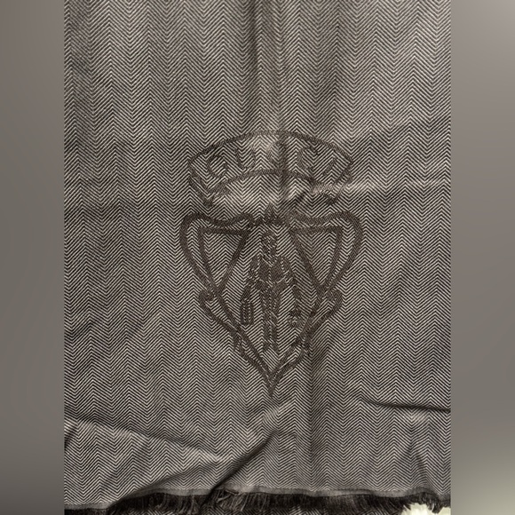 BLACK FRIDAY SALE - Gucci Brown Striped Wool Crest Scarf NWT - Picture 7 of 11